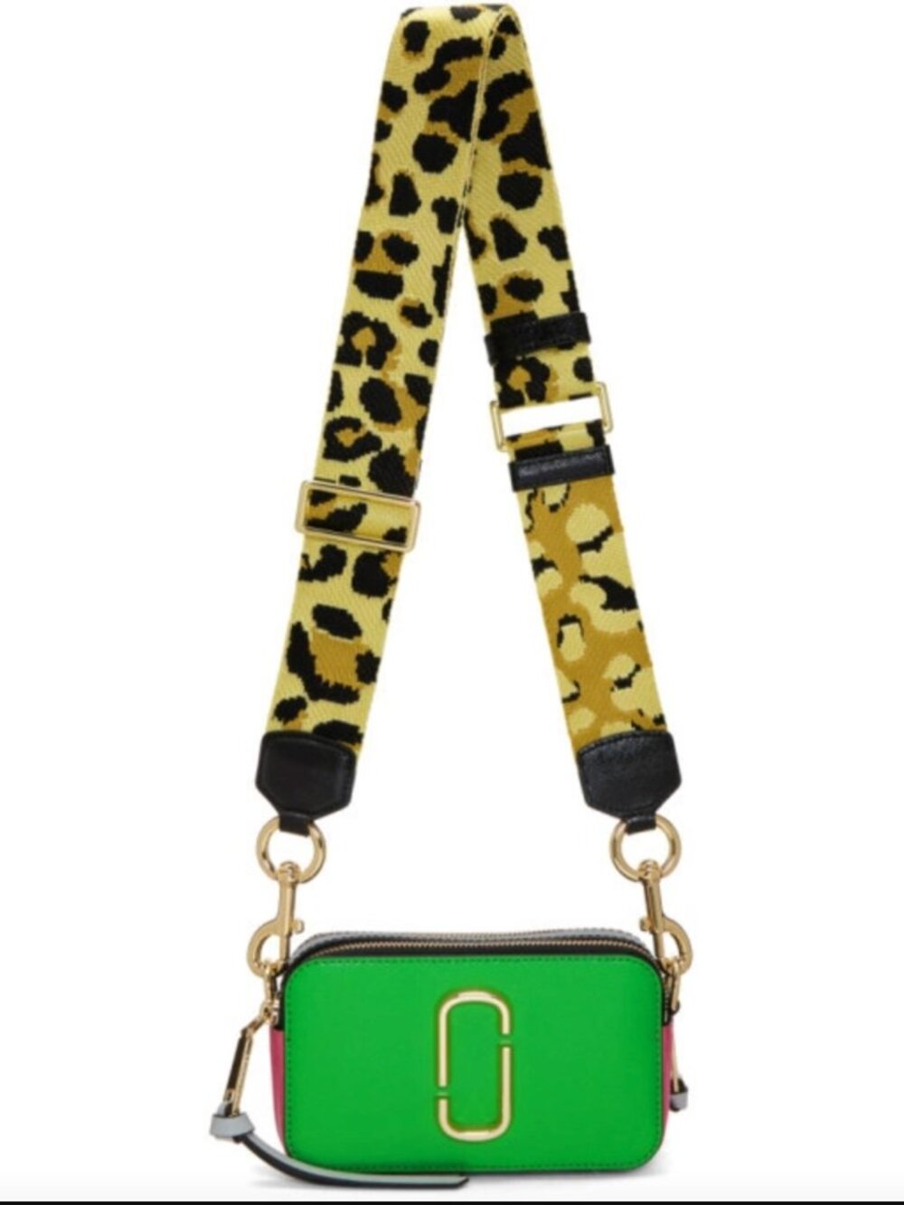 Marc Jacobs Snapshot Bag - Green and Pink